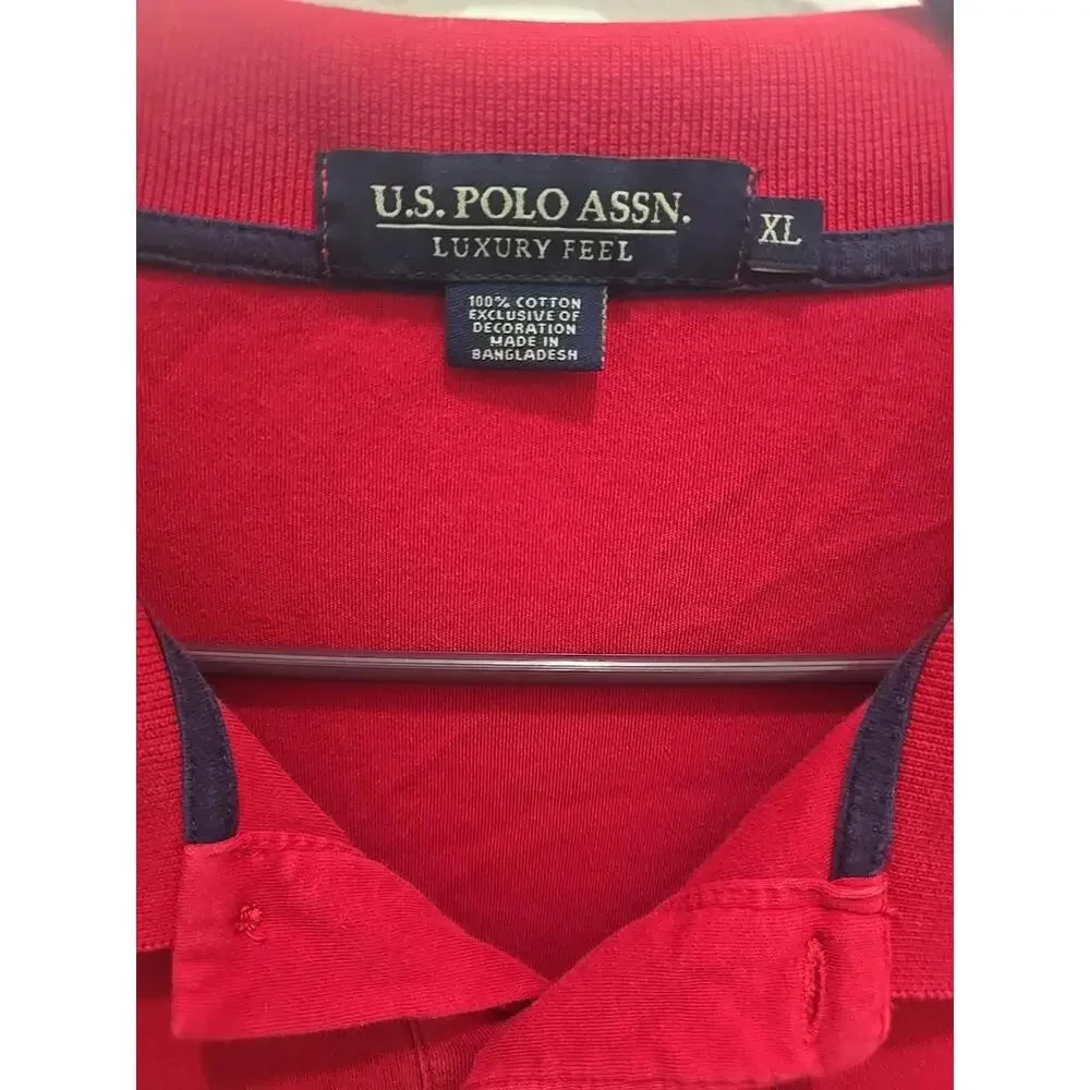 Polo Ralph Lauren Short Sleeve Polo Shirt Classic‎ Fit Red Size XL